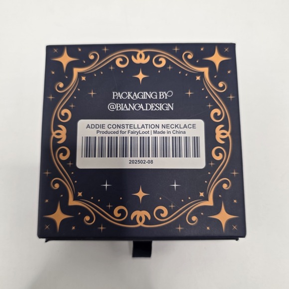 FairyLoot Addie La Rue Constellation Necklace Bookish Fantasy Gift Gold Tone - Picture 6 of 6